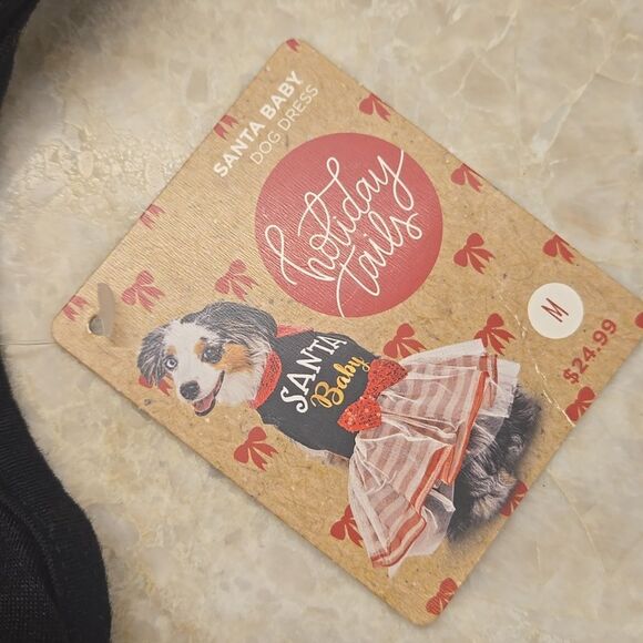 HOLIDAY TAILS Santa Baby Sequin Dress - Red and Black, SIZE Medium, NEW - Picture 2 of 4